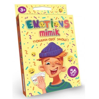 Карточная игра Emotions Mimik русский язык (32) Покажи свои эмоции Danko Toys EM-01-01